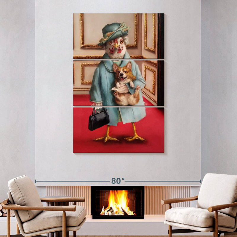 Ketti Her Majesty Chicken, 74" H x 48" W