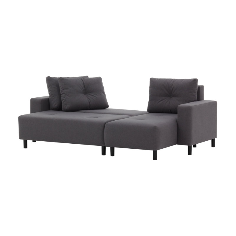 Hollar 4 Seater Sofa Bed, Dark Grey
