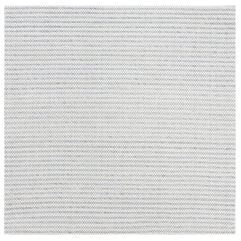 Sullivan Flatweave Wool Light Gray/Ivory Area Rug, Square 6'