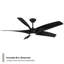 Zephyr 5 5-Blade Smart Ceiling Fan-852365510