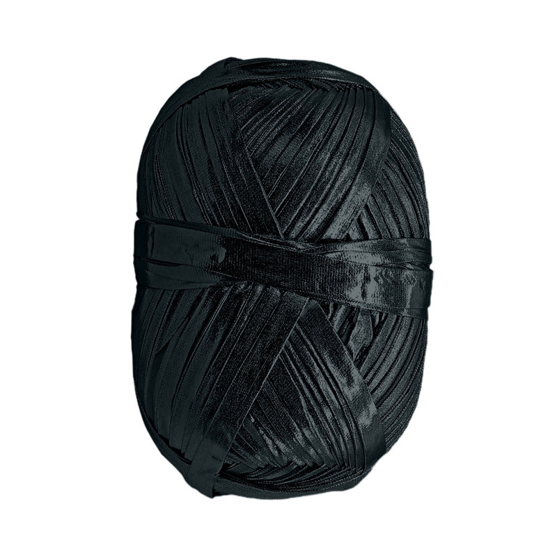 Fil métallique noir pour tricoter, 50 fils de coton tissé au crochet pour bricolage, BK
