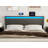 Bertwald Upholstered Headboard With 2 Usb Ports & Led Lights - Adjustable Height-362921913-363448454