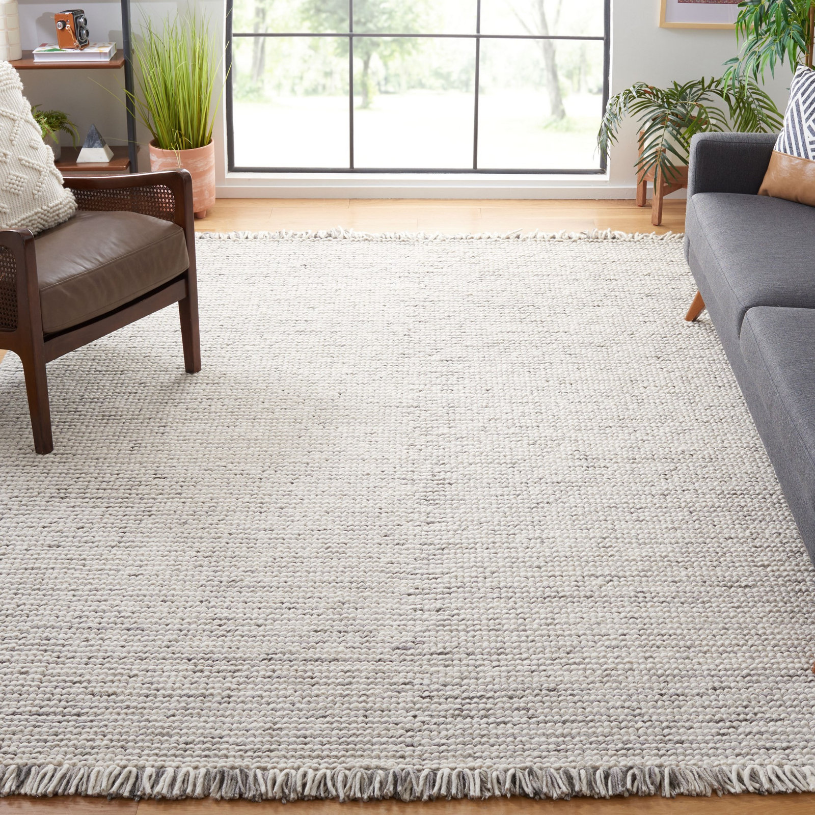Kava Grey Black Rug, Rectangle 8' x 10'