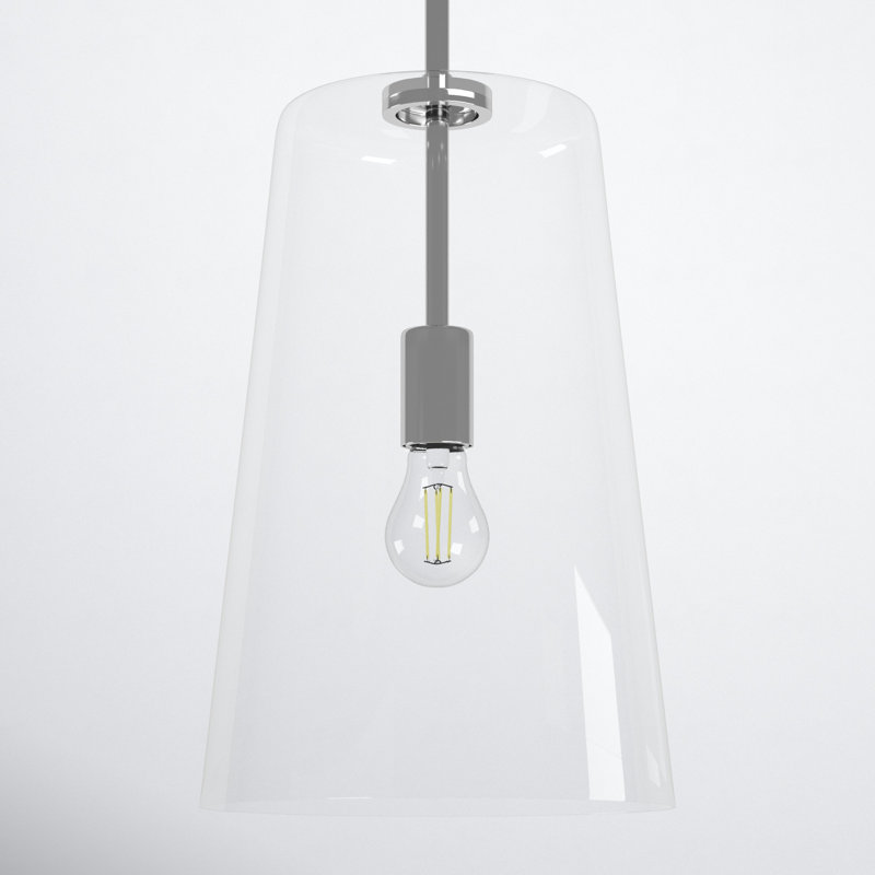 Selena 1 - Light Single Pendant, 15.88" H x 10.5" W x 10.5" D, Silver