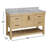 Gola 60 " W Freestanding Standard 1 Single Vanity Bathroom Vanity With Carrara Marble Top
