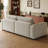 White 100% Polyester Modular Sofa Cushion Couch-109043415