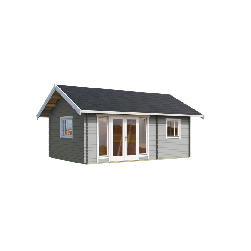 Lasita Caroline 2.1 - 19 x 13 Ft. Premium Log Cabin With Loft And Tempered Double Glazing (40mm)