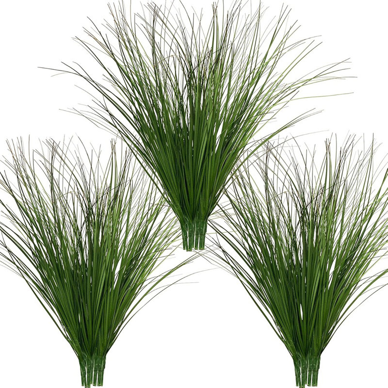 Artificial Grass,Fake Grass Artificial Shrubs Wheat Grass Greene...