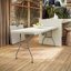 Table pliante en granit blanc Techni Home 6 pi avec poignée facile à transporter-128806484-128806487
