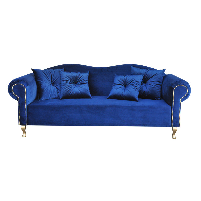 Glamour Sofa, Velour / Blue