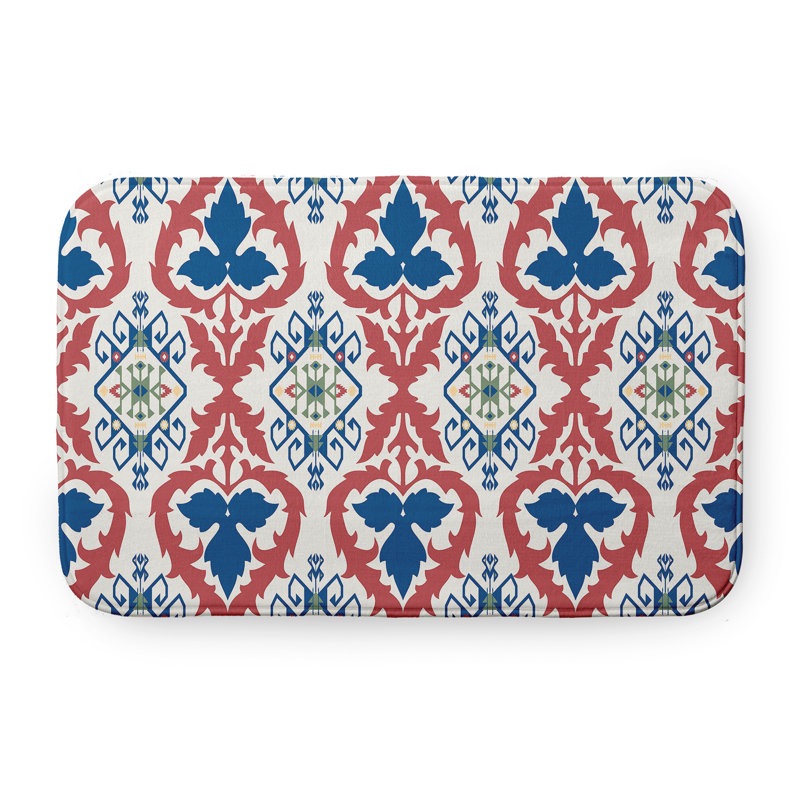Tapis de bain Happy Hippy, Bleu, L 21 po x L 34 po
