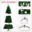 Sapin de Noël artificiel 7,5 pi avec branches réalistes, 500 lumières DEL blanc chaud et 1346 pointes, vert