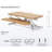 VIVO Height Adjustable Standing Desk Converter (DESK-V000K Series)-97690511-97690529