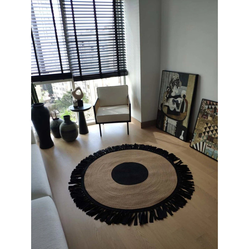 Tapis rond rond Olalla, Rond 4 pi 11 po
