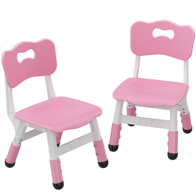 Kids Chair, 3 Level Height Adjustable Kid Chair, Plastic Toddler Chairs for Children Boys Girls Age 2-6, Suitable for Home Family Classroom Nursery In by Zoomie Kids