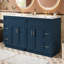 Ensemble de meuble-lavabo transitionnel 60 po avec double lavabo en résine Harborbay-138217089