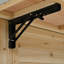 Outdoor Solid Wood Rolling Bar Cart, Stoarge Cabinet Kitchen Island-1582259592