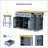 Large Kitchen Island With Storage, Power Outlet, And 2 Bar Stools On 5 Wheels For Enhanced Mobility And Functionality-1167011512