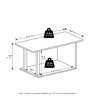17 Stories BASIC Coffee Table, 2-Tier Modern Coffee Table with Open ...