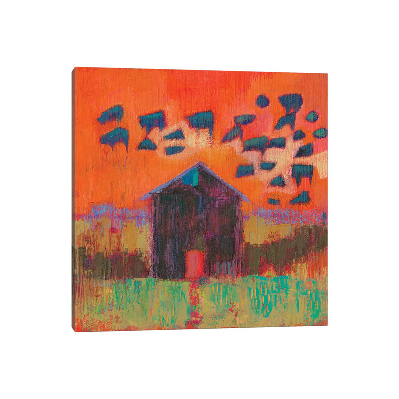 Kasten Barn 1 Piece Wrapped Canvas Painting, 30.48cm H x 30.48cm W 1.9cm D