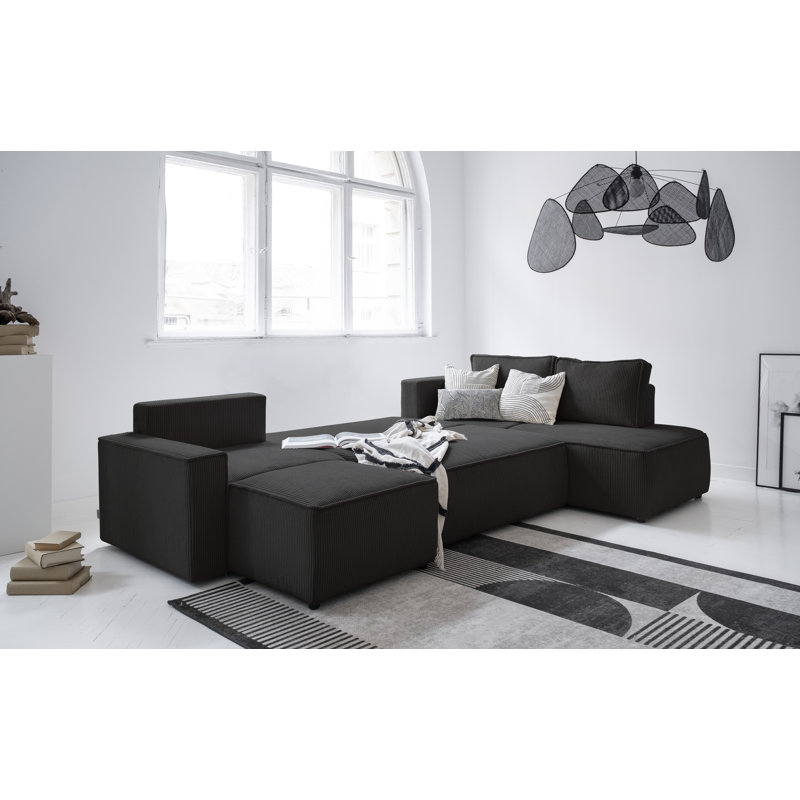 Sofa Bed, Right Hand Facing, Anthracite