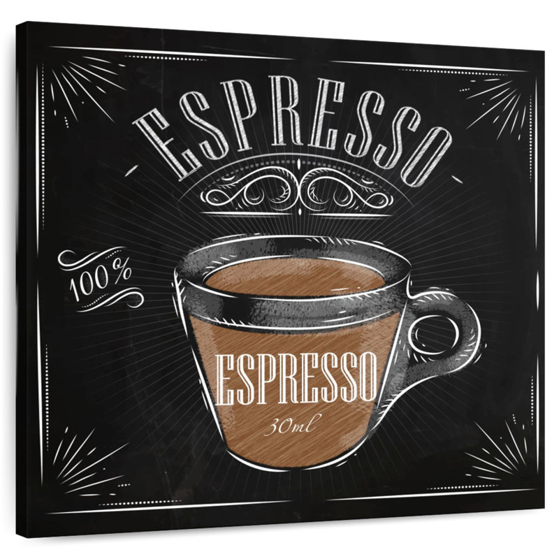 Khylige Chalkboard Espresso Coffee Wall Sign