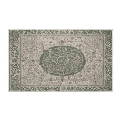 Machine Washable Beige Area Rug
