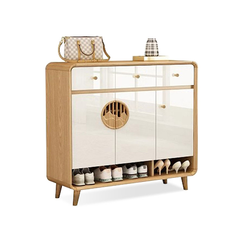 Rangement pour chaussures en bois manufacturé Burlywood