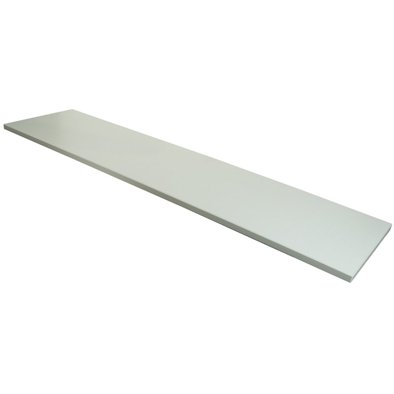 Tablette en mélamine de qualité commerciale, Blanc, 12" D x 48" W