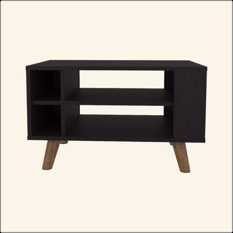 Wengue Coffee Table With Open Storage