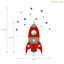 Blast Off Space Rocket Wall Sticker-1223760986-1223760984