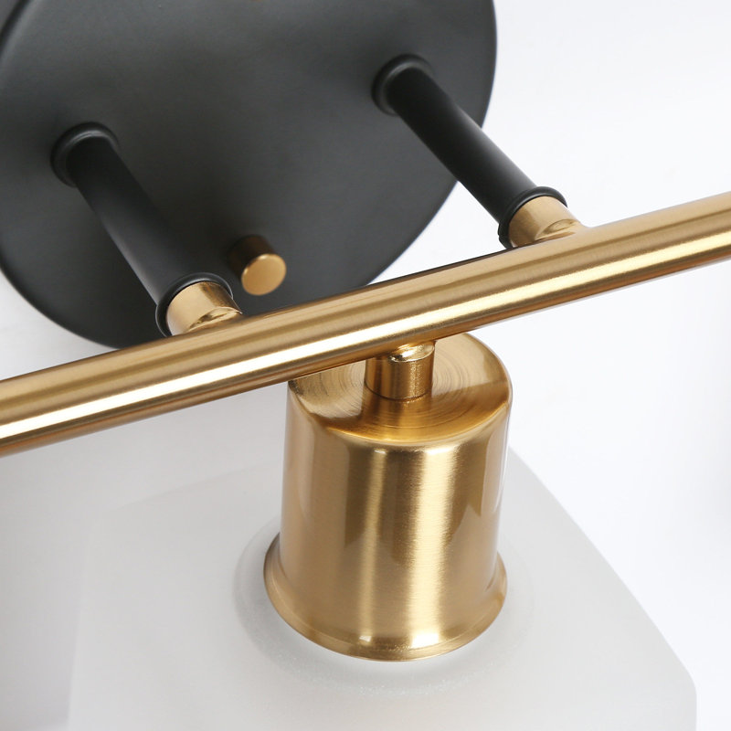 Éclairage pour meuble-lavabo à 3 lumières en laiton poli à intensité variable