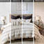 Édredon en coton encre + Ivy - grand, avec accents gris anthracite, 100% coton, 2 taies décoratives, grand chic / gris anthracite, look, Bartacks cachés-121299550-121299548