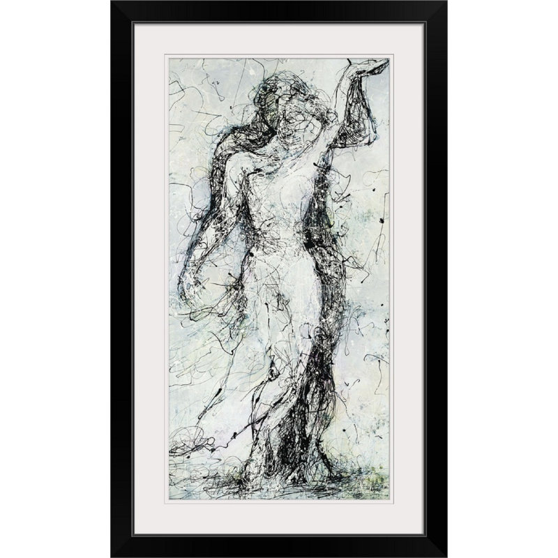 « inséparable », impression, Cadre noir, H 32 po x l 20 po x P 1 po