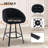 Absalom Modern Swivel Upholstered 26.6" Sherpa Counter Stool with Metal Frame-839629862-830408050