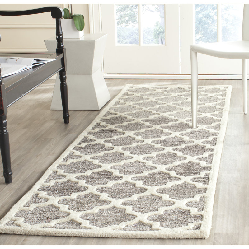 Precious Hand Tufted Performance Geometric Rug, Square 5'
