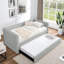Lit de jour simple en velours côtelé, canapé-lit escamotable pour des solutions de couchage polyvalentes et confortables.-406516401