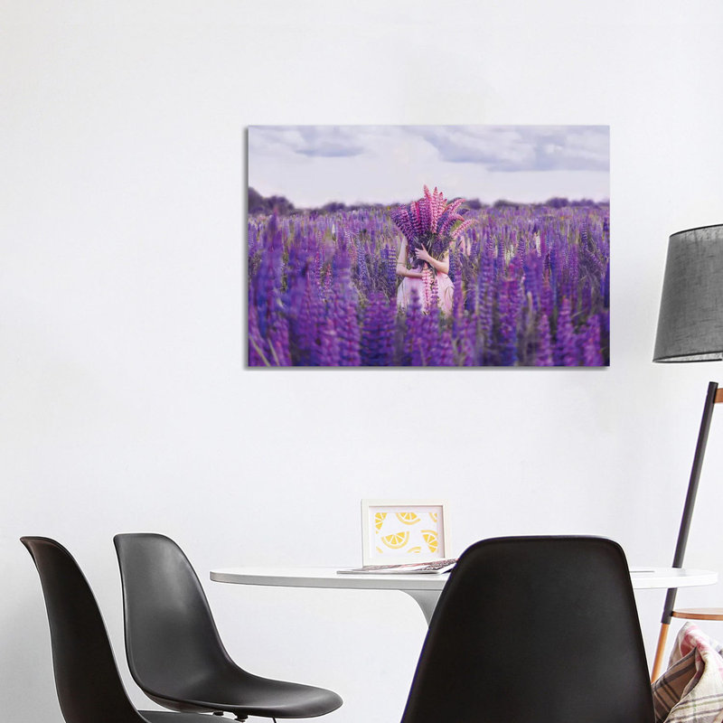 "Lupin Field" par Hobopeeba-impression, Pas de tapis, Toile tendue, H 26 po x l 40 po x 1,5 po