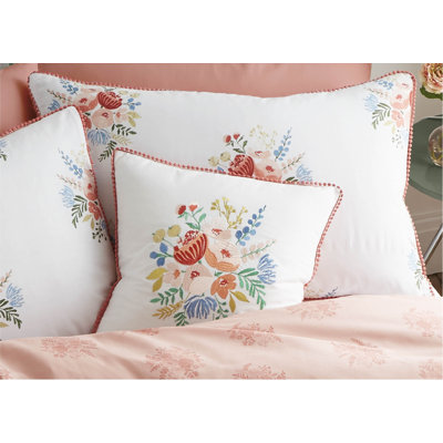 Pom Pom Floral Cushion Cover