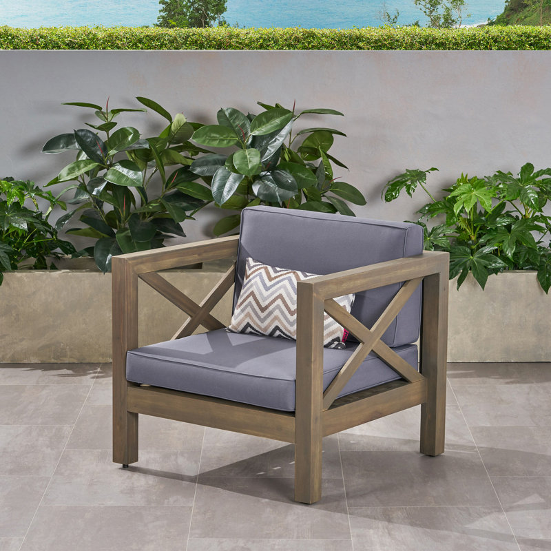 Fauteuil club Brava, Gris, Gris