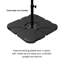 8.84kg Plastic Free Standing Umbrella Base