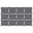 vidaXL Storage Cube Organizer Black Polypropylene Large Modular