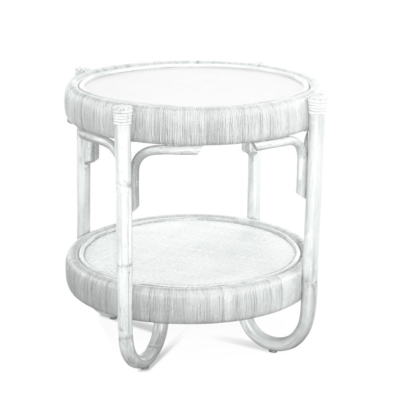 Willow Creek End Table, Frost White