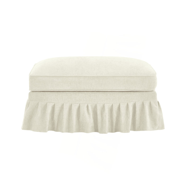 Repose-pieds spécial chenille （OTTOMAN SEULEMENT), Beige / Blanc