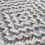 Tapis marocain en polyester tissé à la machine en gris-214978573