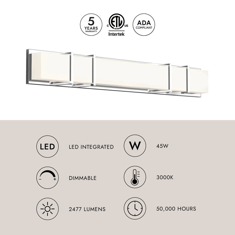 Alberni Dimmable LED Bath Bar