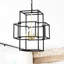 Luminaire suspendu noir mat et doré à 4 lanternes, plafond luxueux pour couloir, vestibule, bureau, bureau, hauteur réglable en métal à niveaux - doré, cuisine moderne,