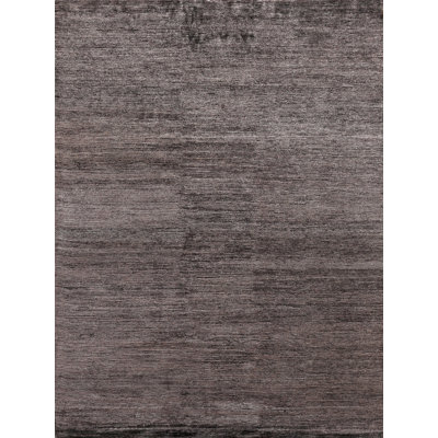 Crush Handmade Area Rug in Charcoal/Gray
