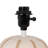 Stoneware Mini Table Lamp with Pleated Shade