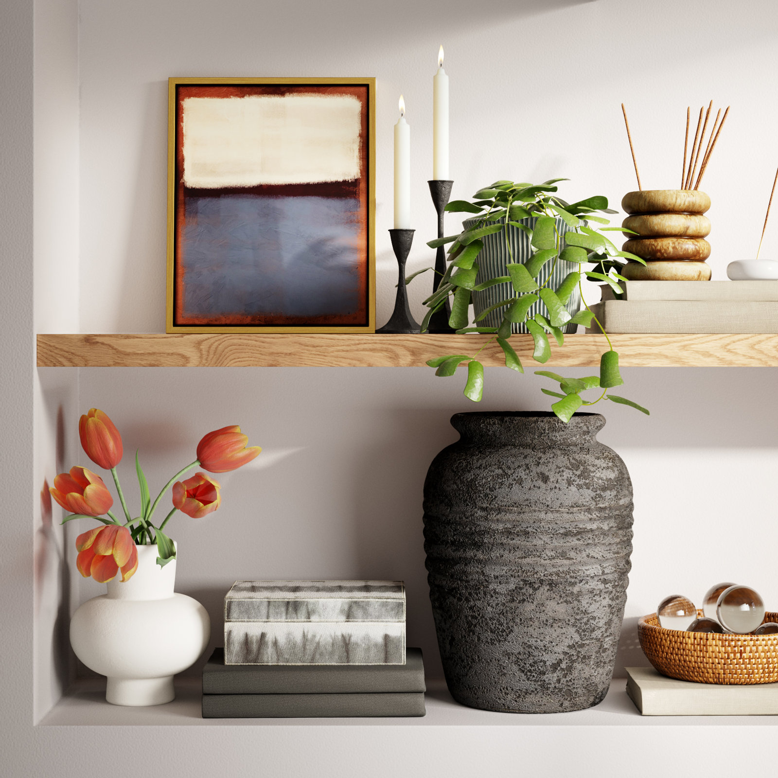 Joffrey 16'' Terracotta Table Vase